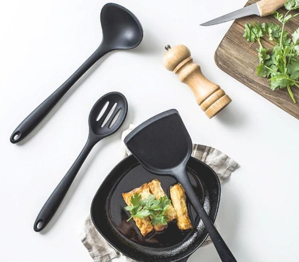 Non Stick Silicone Cooking Utensils β Premium Heat Resistant 10-Piece Set