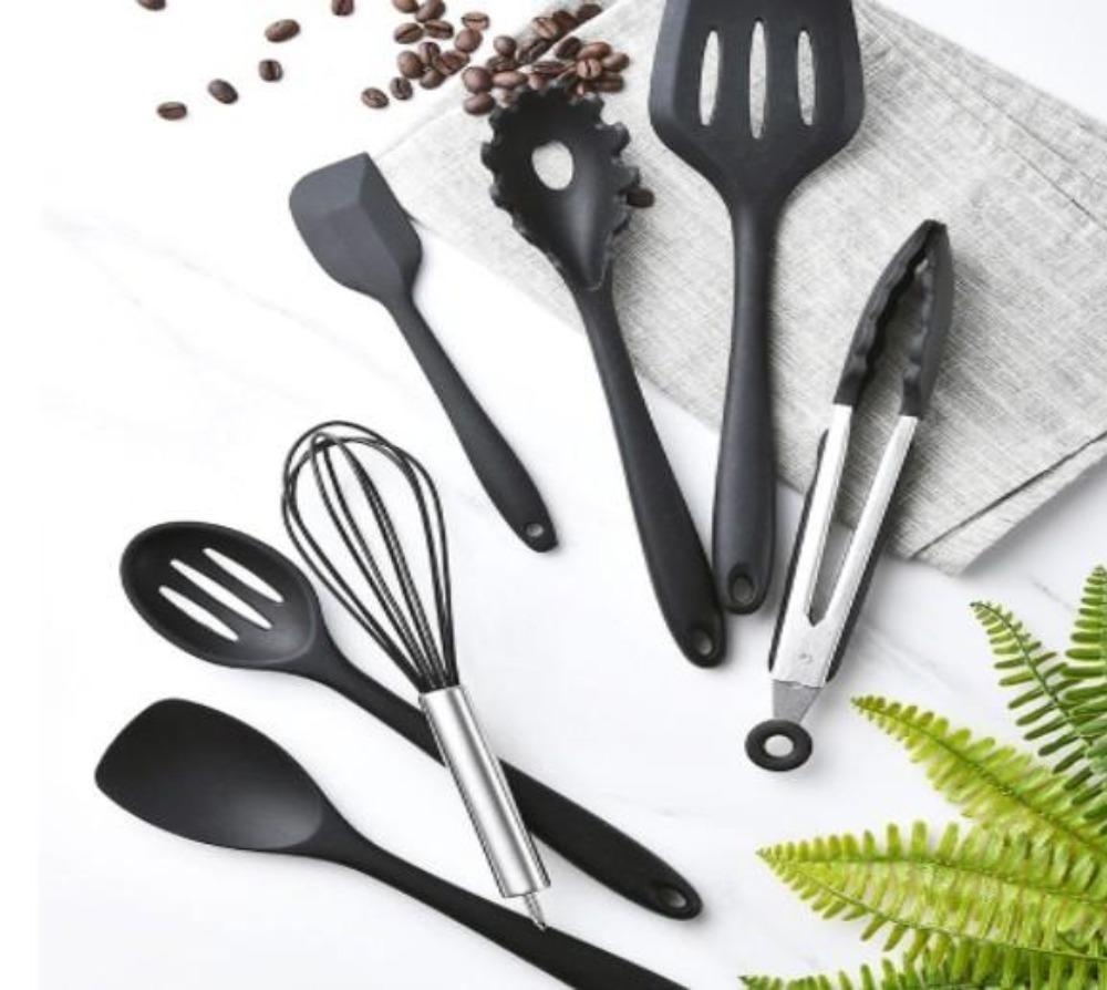 Non Stick Silicone Cooking Utensils β Premium Heat Resistant 10-Piece Set