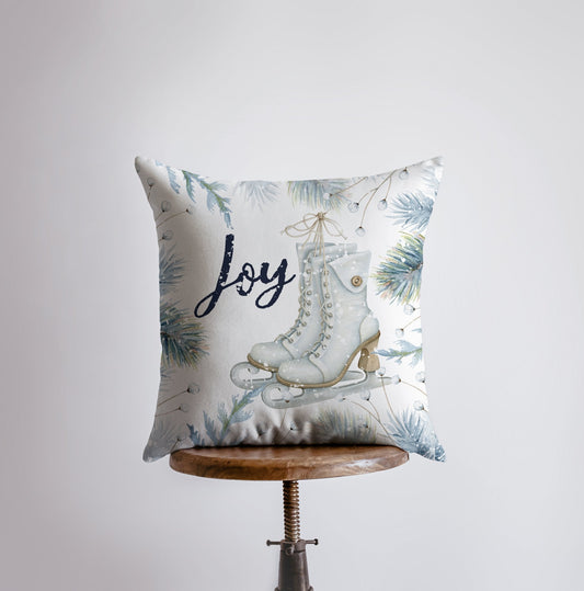 Joy Ice Skating Throw Pillow Cover