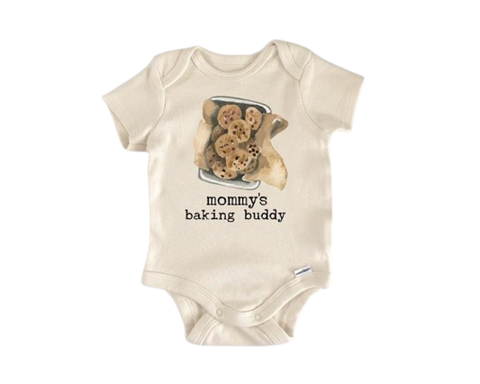 Mommy's Baking Buddy Pan of Cookies Infant Bodysuit