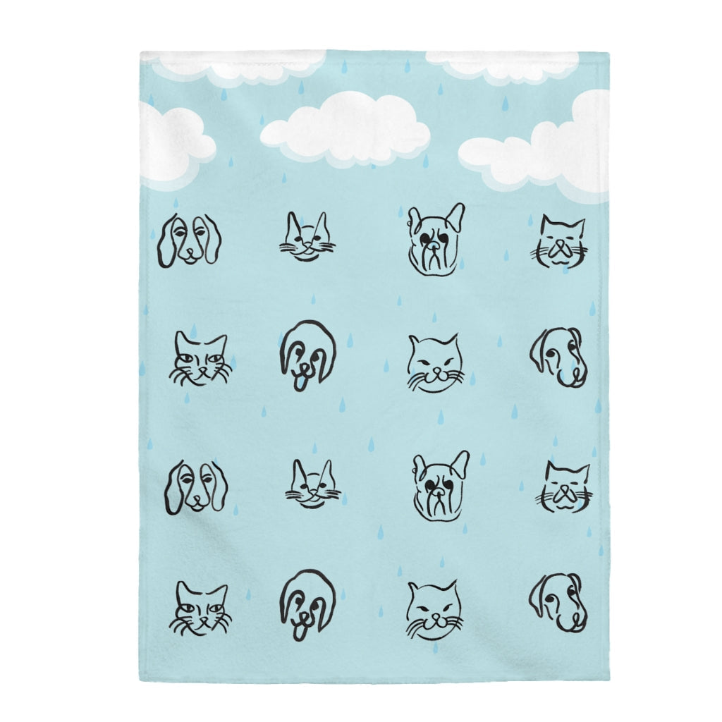 It’s Raining Cats & Dogs – Plush Blanket