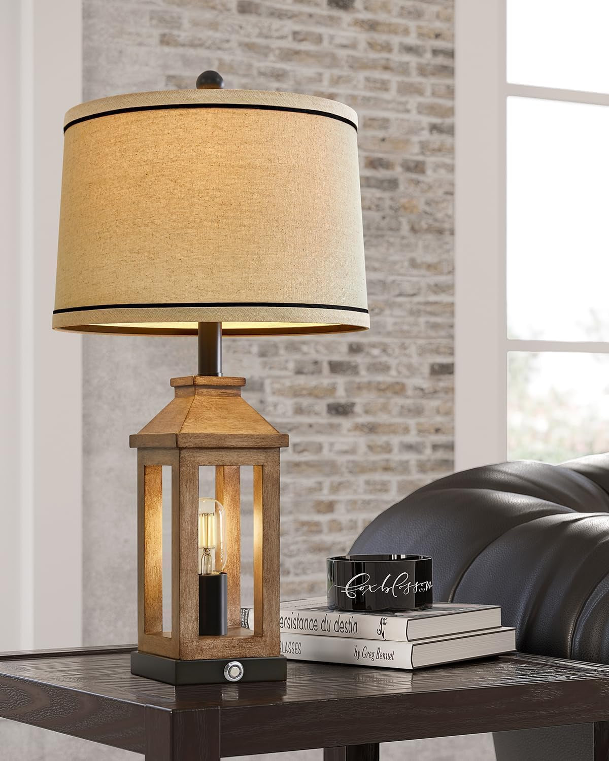 Farmhouse Touch Control Table Lamps – Set of 2 Dimmable Dual-Light with USB