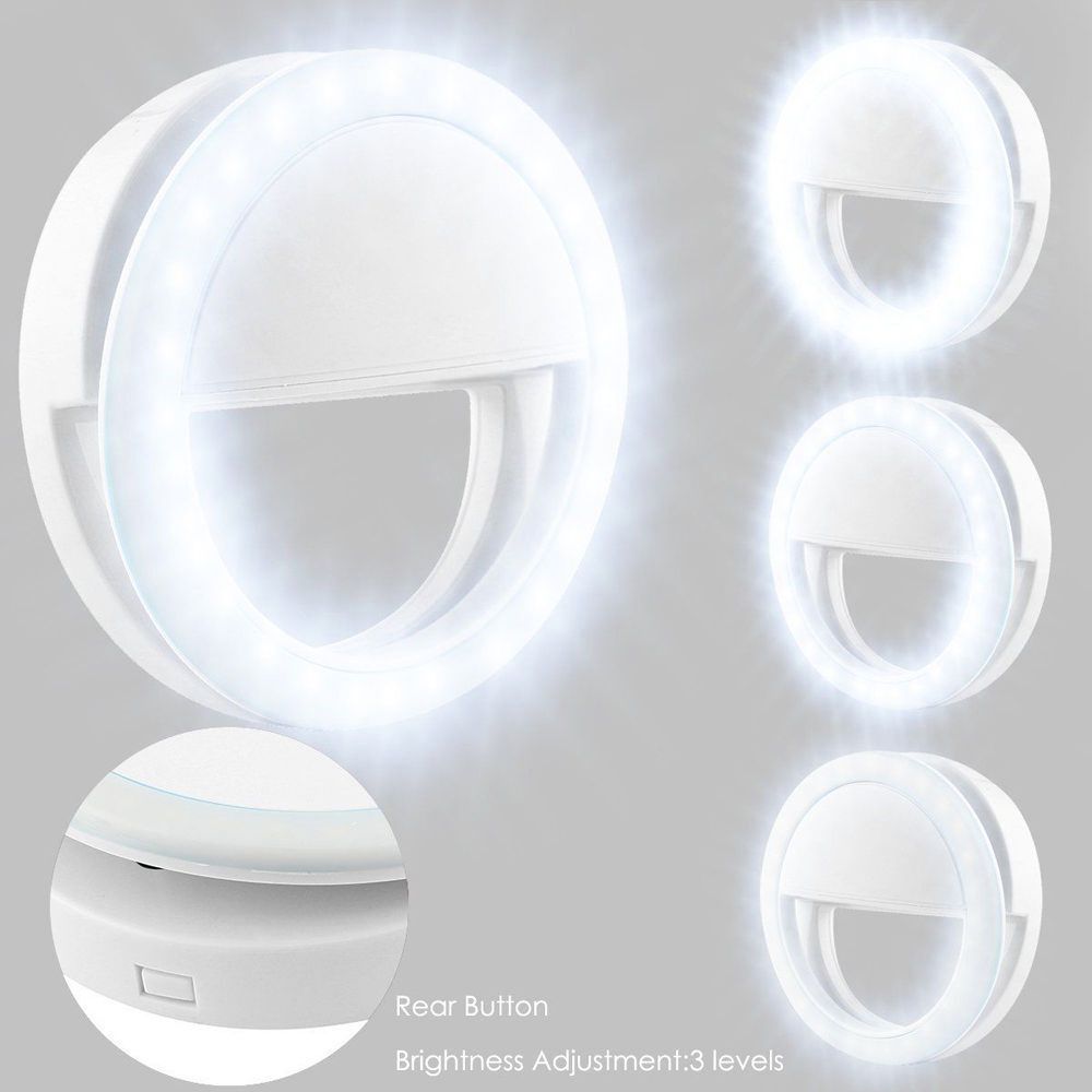 Portable Selfie Ring Light – Clip-On for Mobile Phones, Tablets & Computers