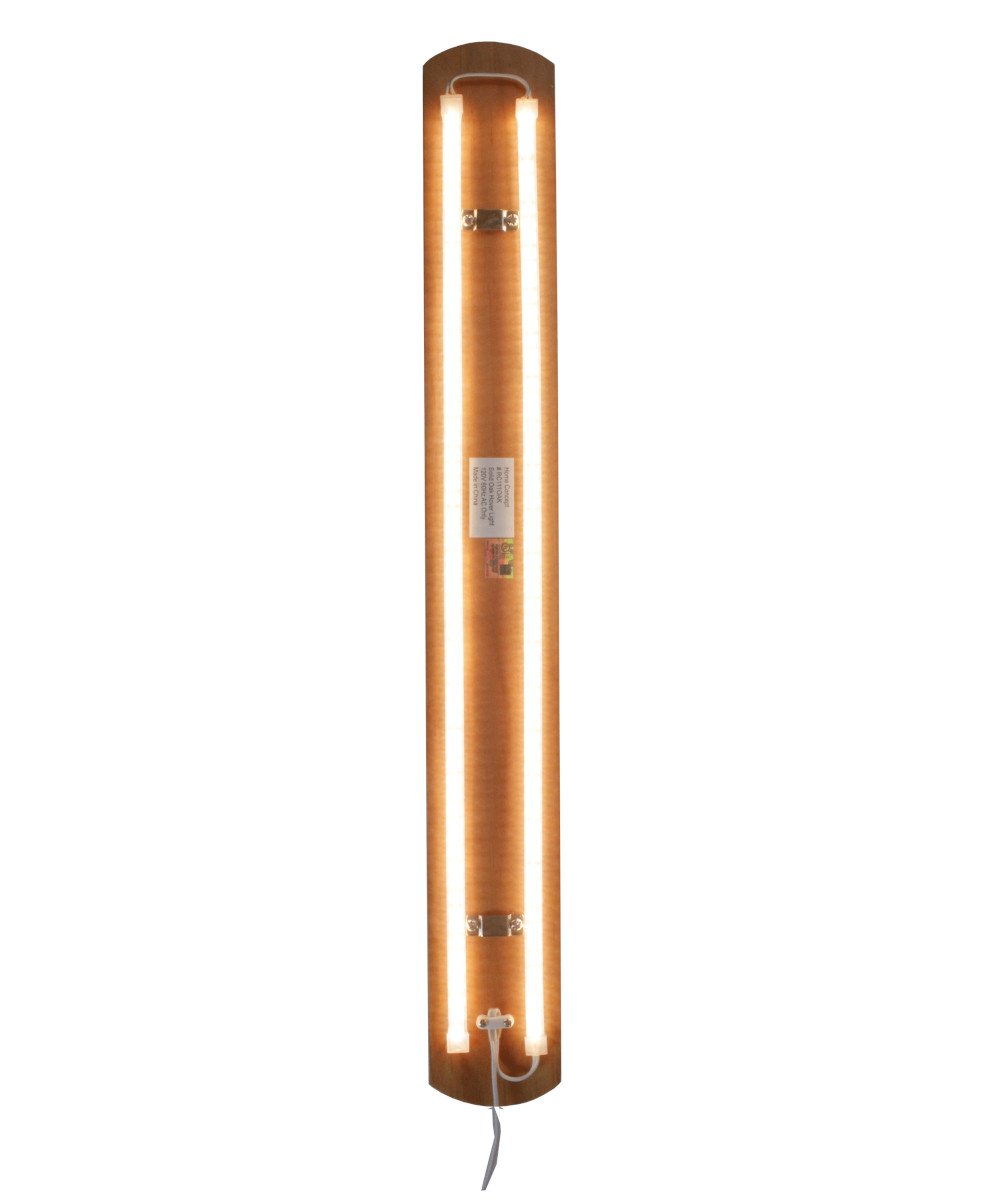 3"W Solid Wood Hover Plank Corner/Wall Accent Light – Plug-In