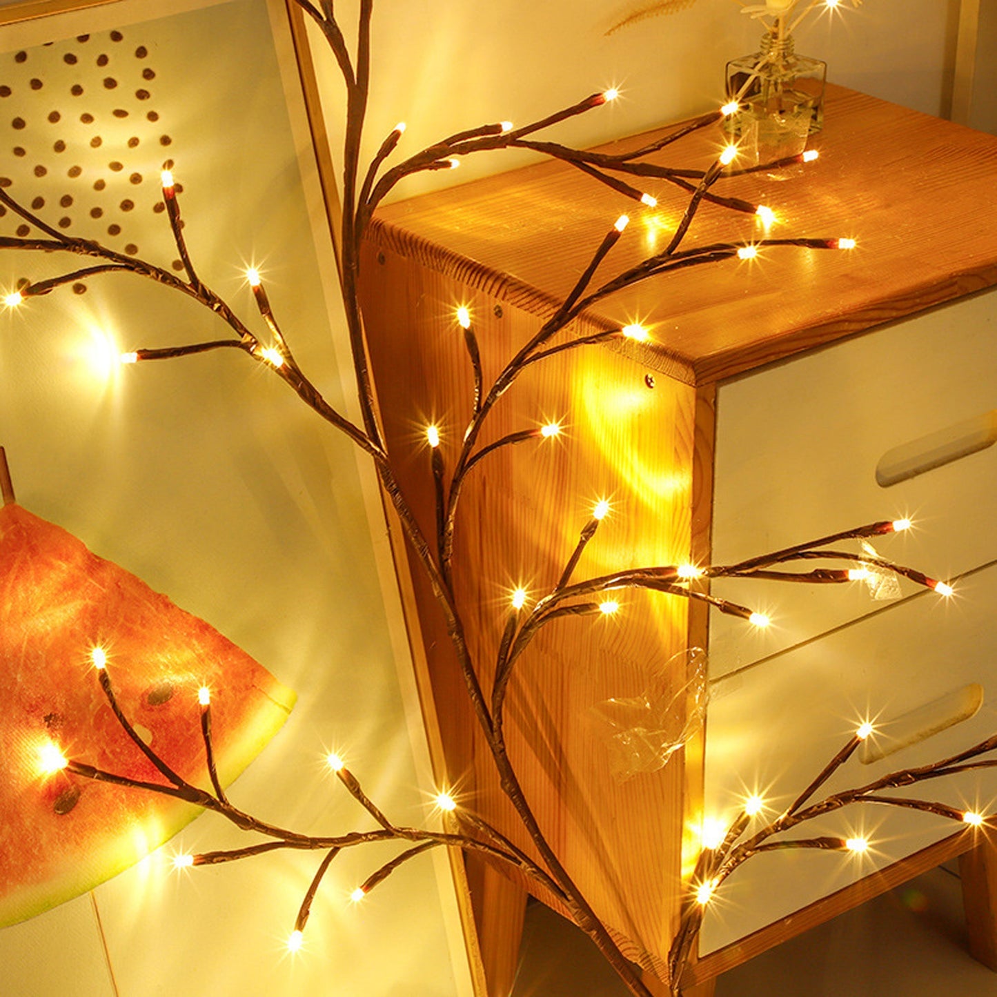 7.55 ft USB Flexible Branch Wall Lights – 144 LED Indoor Vine Decor