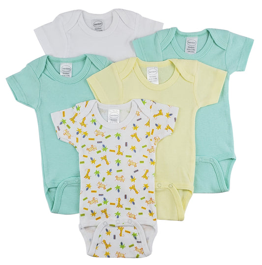 Bambini Short Sleeve One Piece – 5-Pack