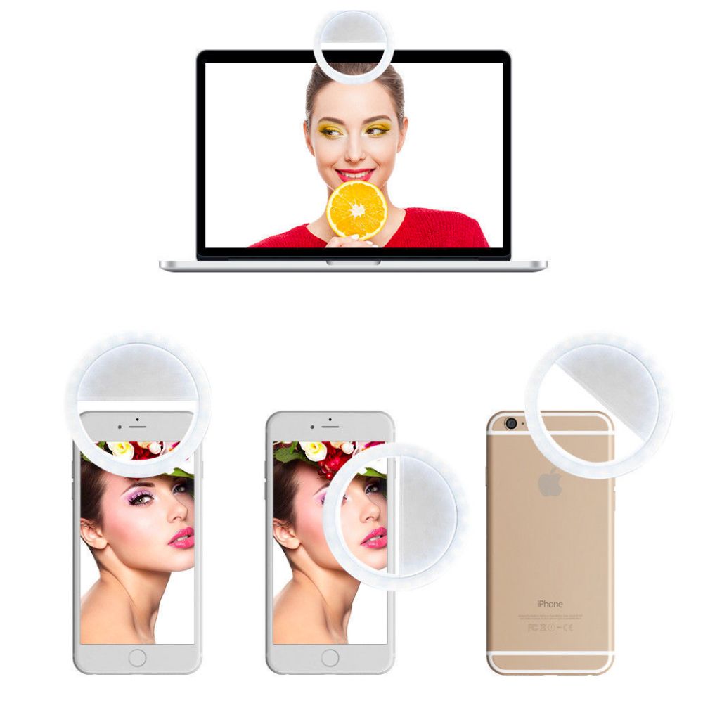 Portable Selfie Ring Light – Clip-On for Mobile Phones, Tablets & Computers