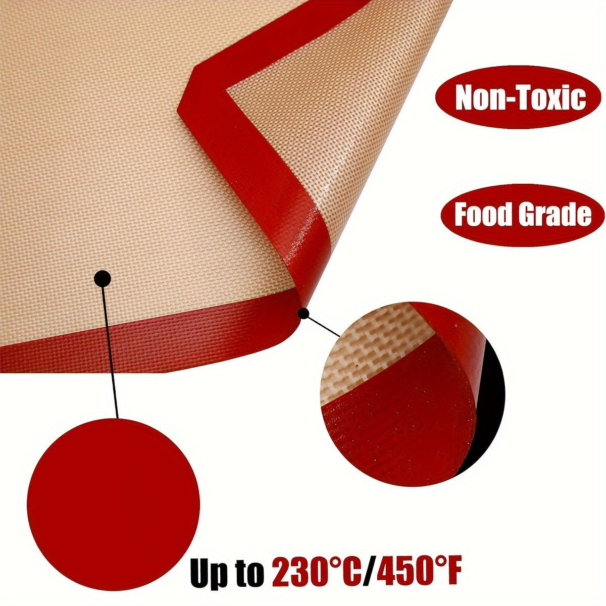 Reusable Nonstick Silicone Baking Mat – Easy Oven Use