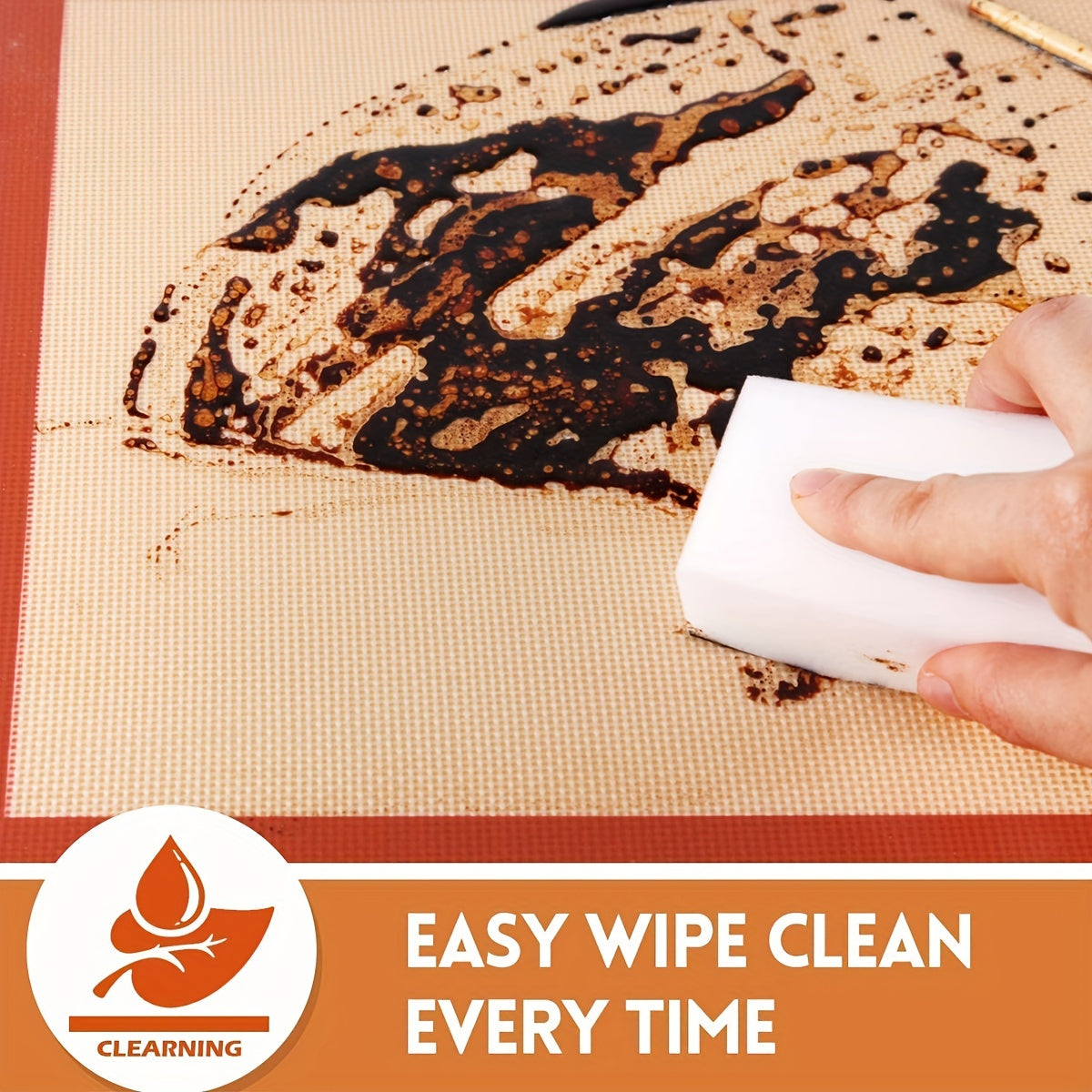 Reusable Nonstick Silicone Baking Mat – Easy Oven Use