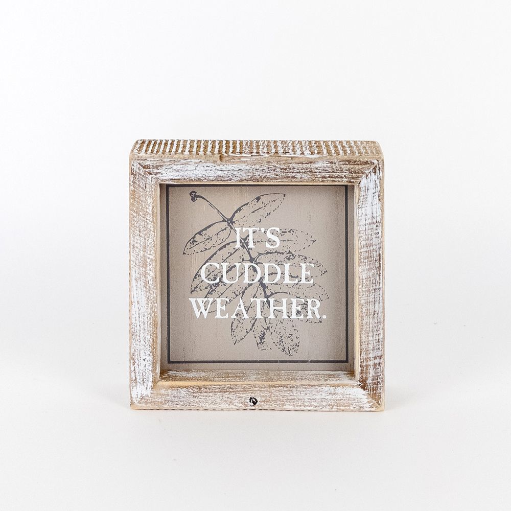 Hey Boo + Cuddle - Double-Sided Wooden Sign