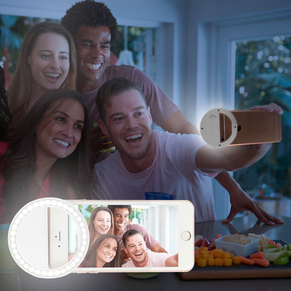 Portable Selfie Ring Light – Clip-On for Mobile Phones, Tablets & Computers
