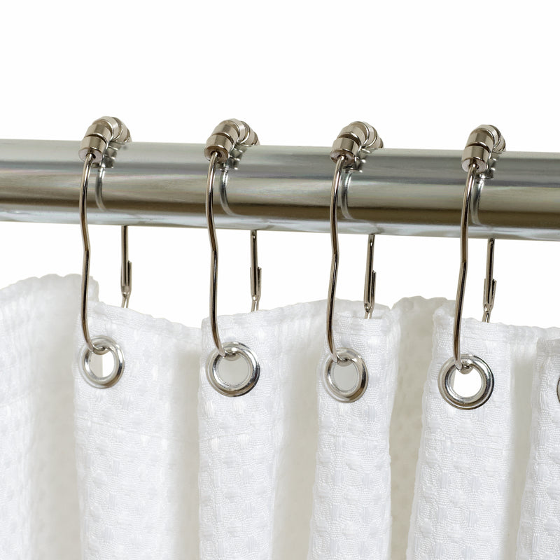 Zenna Home Roller Shower Curtain Rings – Metal