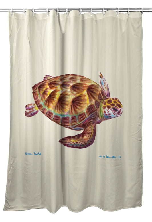 Green Sea Turtle – Coastal Shower Curtain
