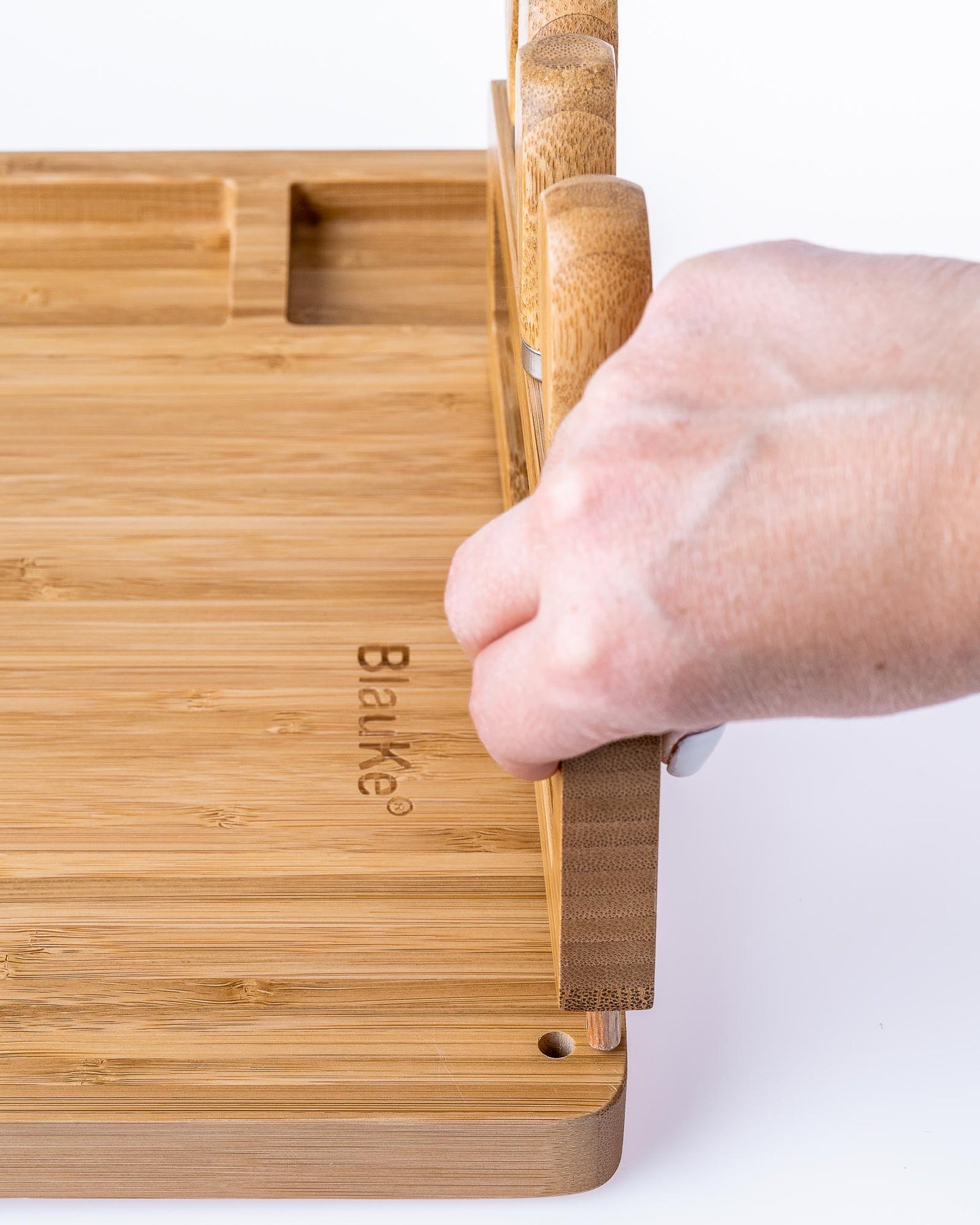 Bamboo Cheese Board & Knife Set – 14x11" Charcuterie Board