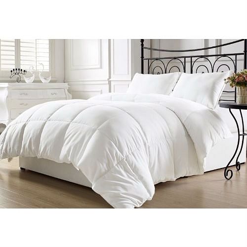 Queen Size Hypoallergenic Down Alternative Comforter – White