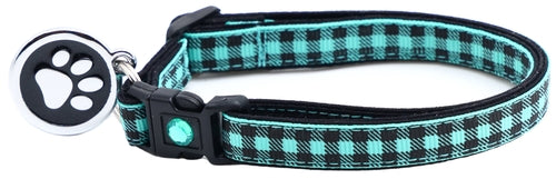 Black Buffalo Plaid - Breakaway Cat Collar