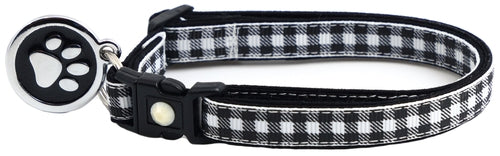 Black Buffalo Plaid - Breakaway Cat Collar
