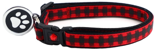 Black Buffalo Plaid - Breakaway Cat Collar