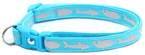 Silver Sharks – Breakaway Cat Collar