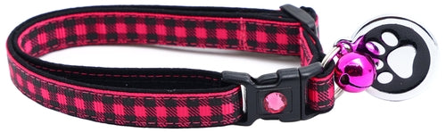 Black Buffalo Plaid - Breakaway Cat Collar