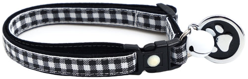Black Buffalo Plaid - Breakaway Cat Collar