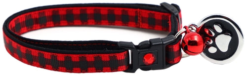 Black Buffalo Plaid - Breakaway Cat Collar