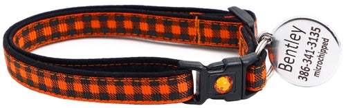 Black Buffalo Plaid - Breakaway Cat Collar
