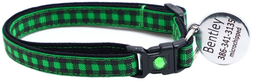 Black Buffalo Plaid - Breakaway Cat Collar