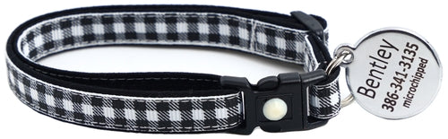 Black Buffalo Plaid - Breakaway Cat Collar