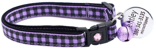 Black Buffalo Plaid - Breakaway Cat Collar