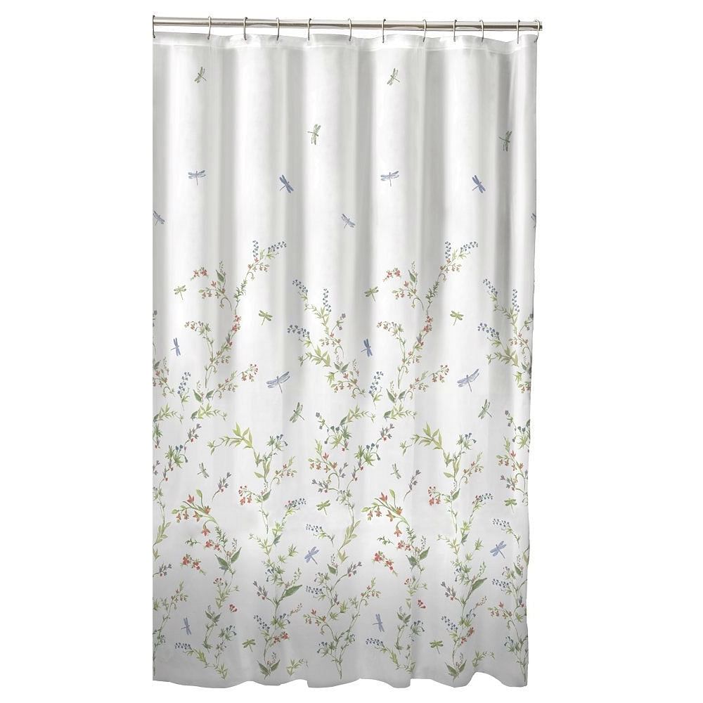 Floral Dragonfly – Polyester Shower Curtain