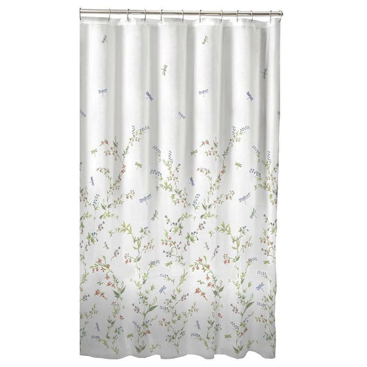 Floral Dragonfly – Polyester Shower Curtain