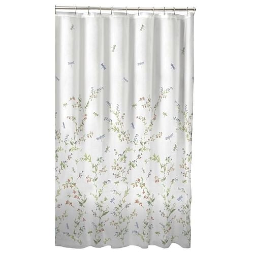 Floral Dragonfly – Polyester Shower Curtain