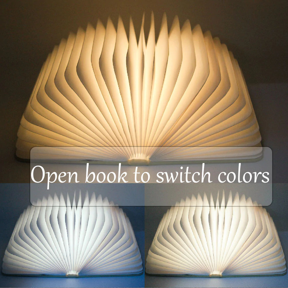 Portable LED Folding Book Light – Magnetic & USB Rechargeable