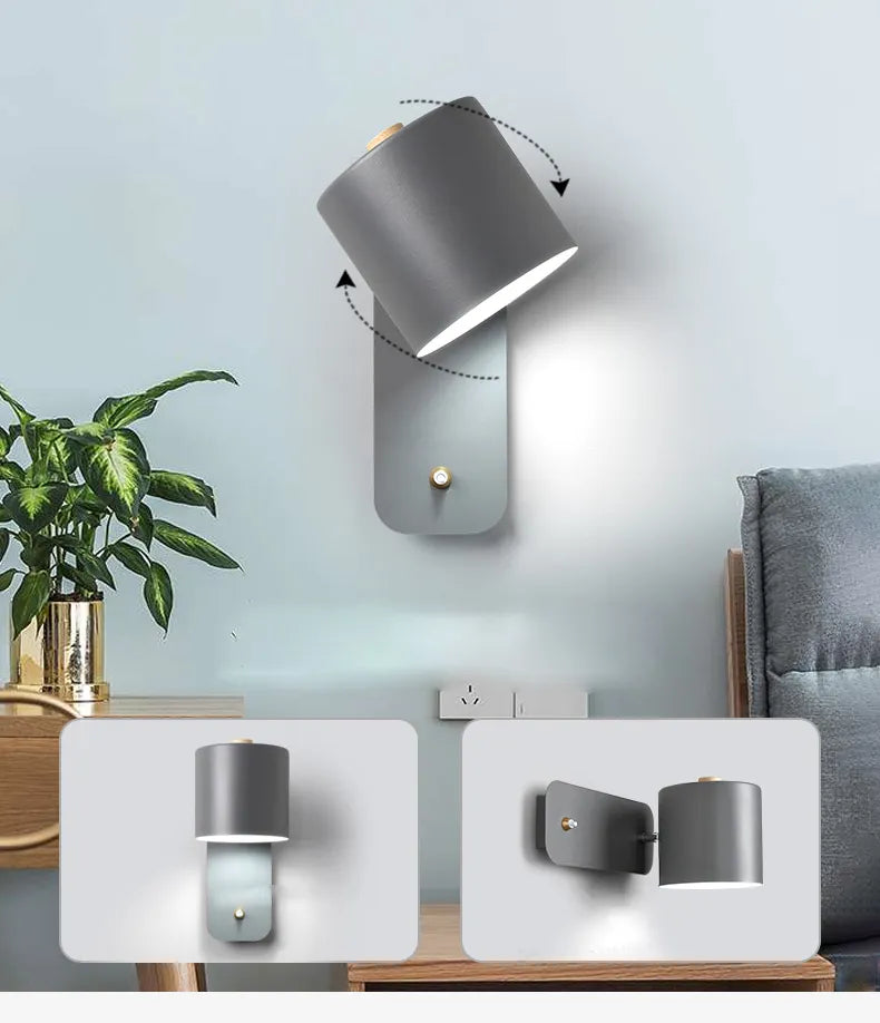 LED Wall Lamp – Nordic Modern Adjustable Design