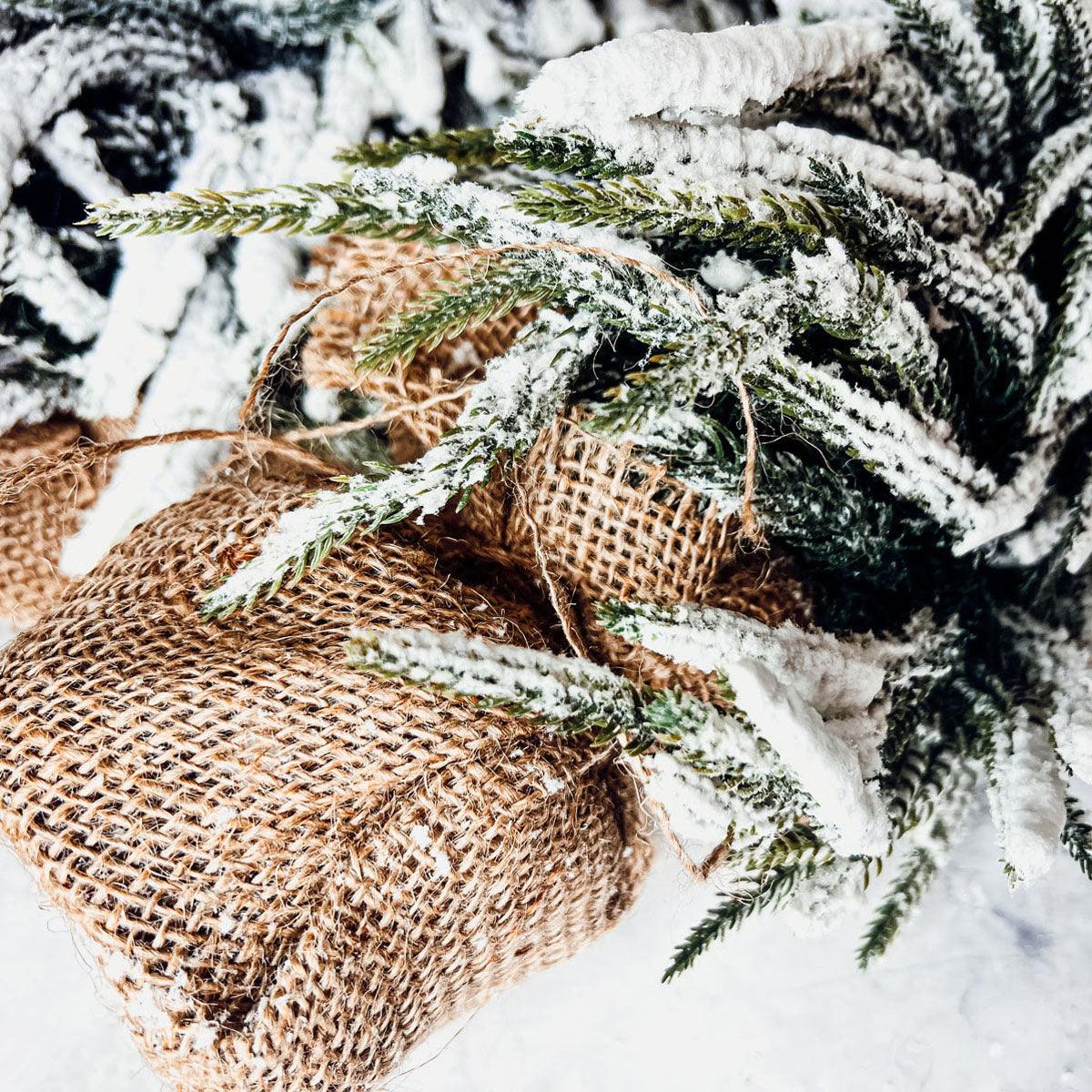 Snow Christmas Trees – Set of 4