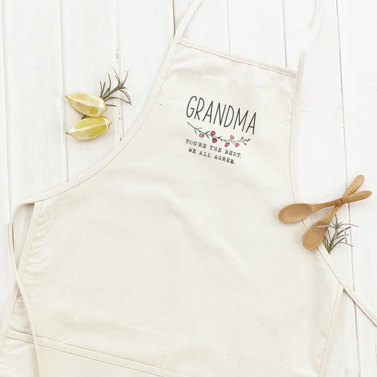 Best Grandma Cotton Canvas Apron