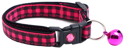 Black Buffalo Plaid - Breakaway Cat Collar