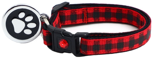Black Buffalo Plaid - Breakaway Cat Collar