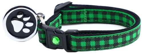 Black Buffalo Plaid - Breakaway Cat Collar