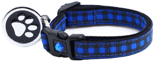 Black Buffalo Plaid - Breakaway Cat Collar