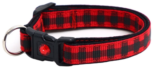 Black Buffalo Plaid - Breakaway Cat Collar