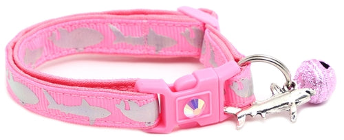 Silver Sharks – Breakaway Cat Collar