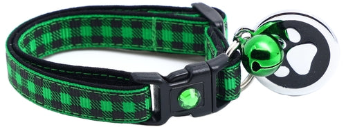 Black Buffalo Plaid - Breakaway Cat Collar
