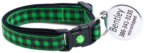 Black Buffalo Plaid - Breakaway Cat Collar