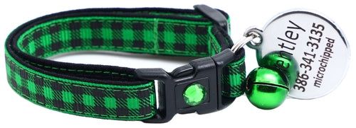 Black Buffalo Plaid - Breakaway Cat Collar