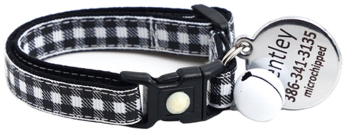 Black Buffalo Plaid - Breakaway Cat Collar