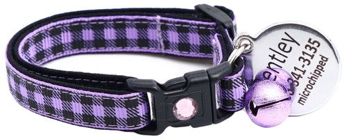 Black Buffalo Plaid - Breakaway Cat Collar