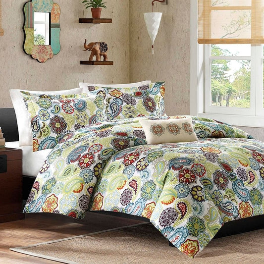 Multi Color Paisley Comforter Set – King Size