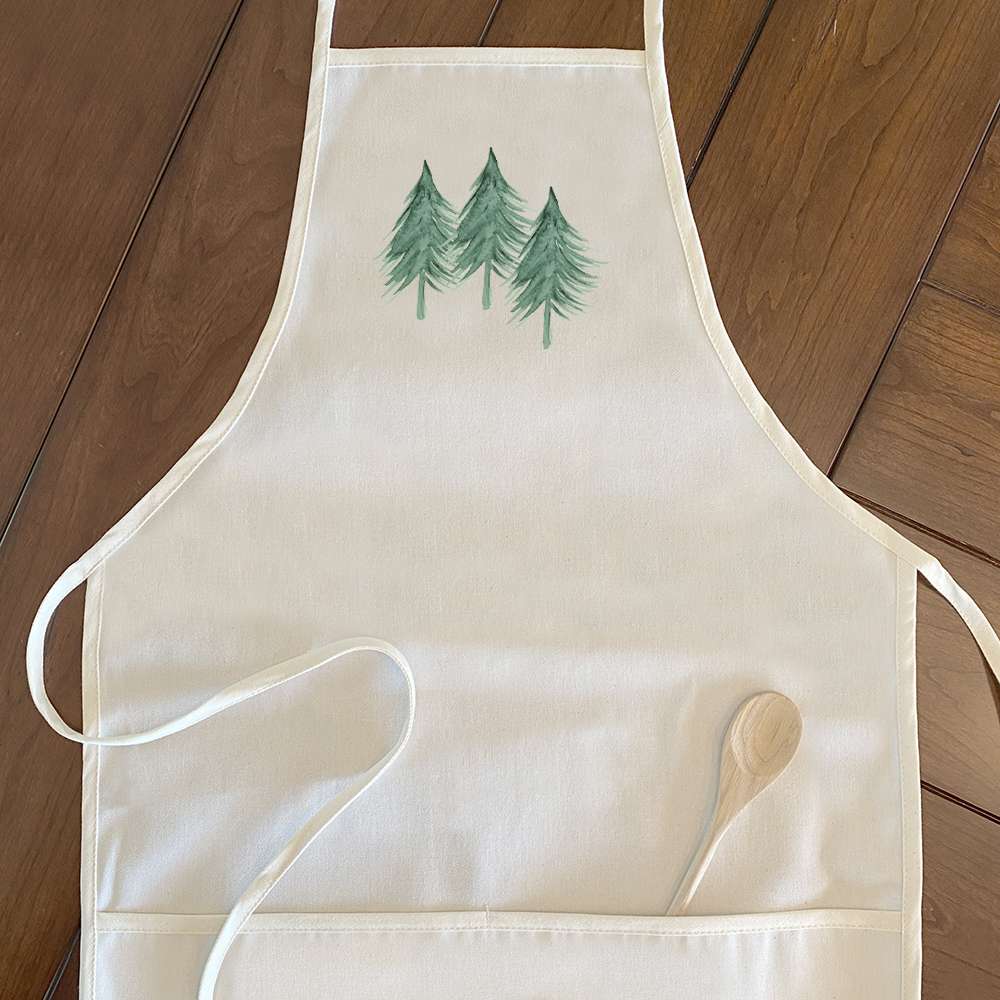 Three Trees Cotton Canvas Apron